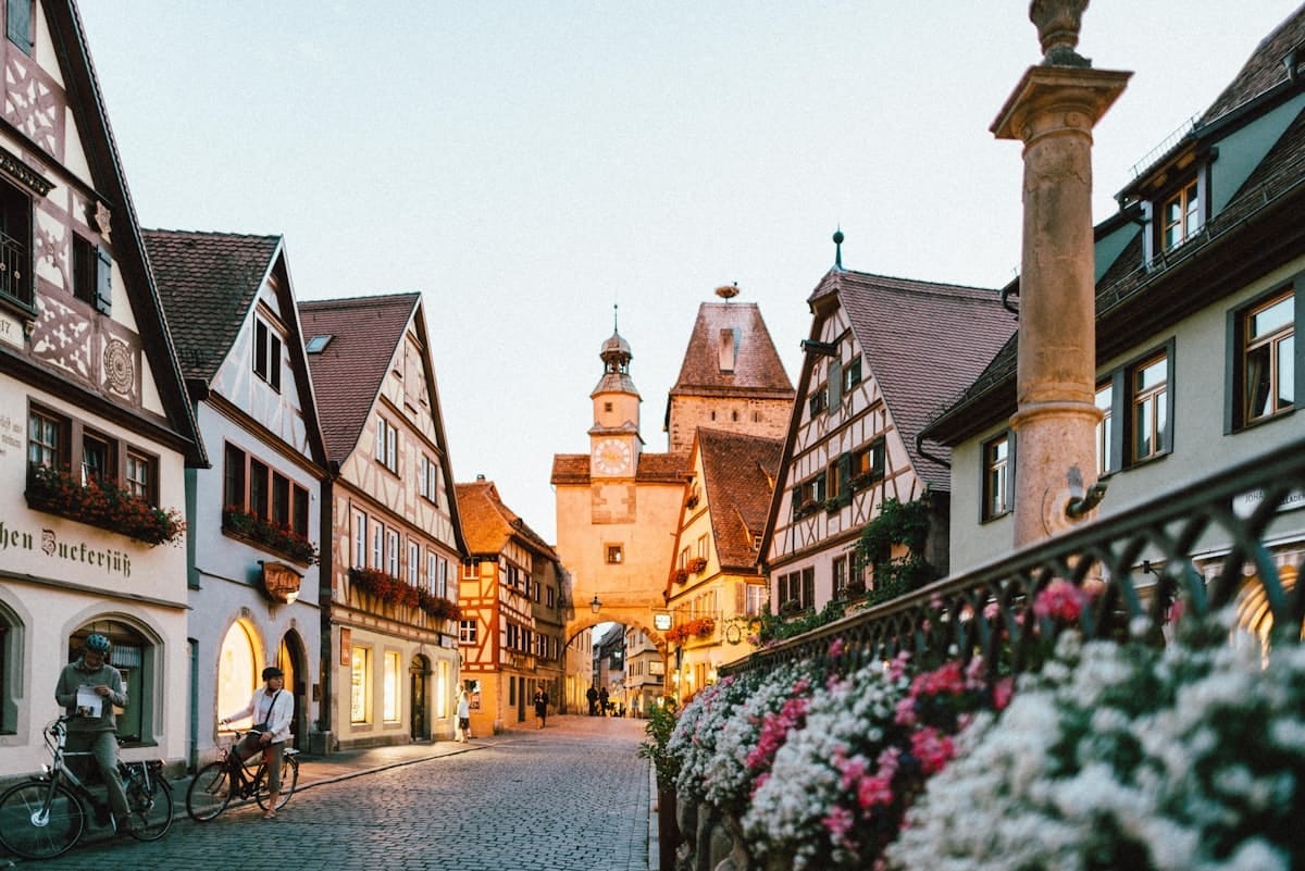 Fachwerk-Altstadt von Memmingen im Unterallgäu